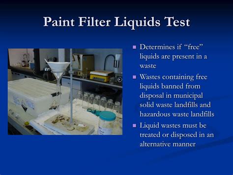 epa paint filter test|sw 846 method 9095.